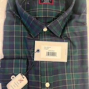 UNTUCKit Green and Blue Casual Button Down Shirt